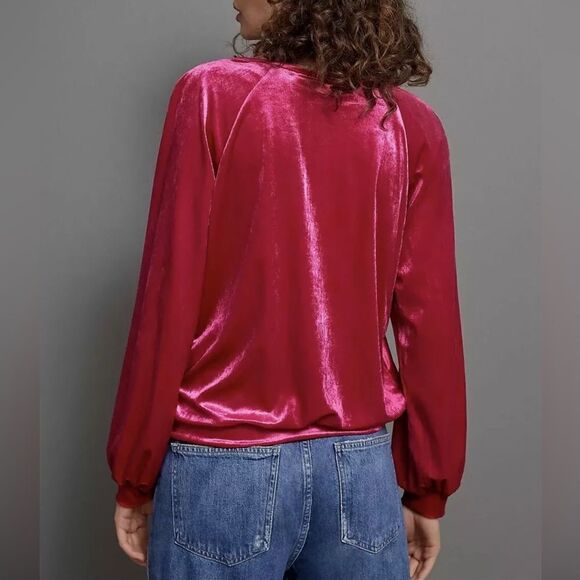 Velvet Pink Candace Shirt by Mauve for Anthropologie - Picture 2 of 8